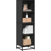 vidaXL Boekenkast 40x35x139 cm bewerkt hout zwart