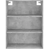 vidaXL Hoge kast 69,5x32,5x180 cm bewerkt hout betongrijs