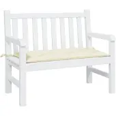 vidaXL Tuinbankkussen 100x50x7 cm oxford stof crèmekleurig