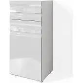 Vicco Fredd Halfhoge kast – 36.4 x 79 cm Wit Hoogglans