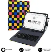 Subblim Case for Tablet and Keyboard Squares Spanish Qwerty