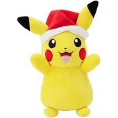 Jazwares Pikachu Christmas Pokemon Plush 20 Cm Geel Kinderen