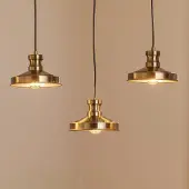 Opviq Hanglamp Berceste 9263, dimbaar, messing / goud, Woon-/ Eetkamer, metaal, hanglamp