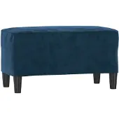vidaXL Bankje 70x35x41 cm fluweel blauw