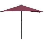 vidaXL Tuinparasol Bordeaux Rood 294 x 150 x 224 cm Polyester en Staal