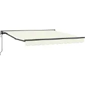 vidaXL Zonnescherm Frame Crèmekleurig 300 x 250 cm