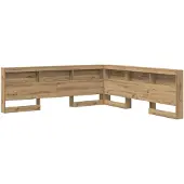 vidaXL Opberghoofdbord Artisan Eiken Bewerkt hout