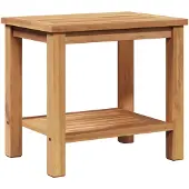 vidaXL Salontafel met opslag Bruin 50 x 35 x 45 cm Massief Teakhout