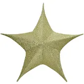 Décoris Kerstster | | Ø 180 cm (5-punts, Binnen, Goud)