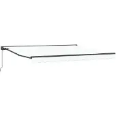 vidaXL Zonnescherm Frame Wit 400 × 300 cm Polyester met PU-coating