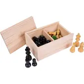 Engelhart Schaakstukken Set No. 4 – Acacia Hout & Vilt – Lood Verzwaard – Koning 83 mm –