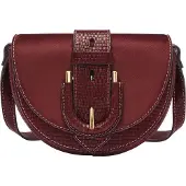 Fossil Leer schoudertas Harwell Flap Crossbody Mahogany wijnrood
