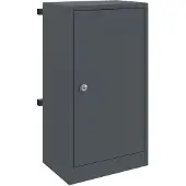 vidaXL Brievenbus met opslag met slot Antraciet 30 x 20 x 55 cm Staal