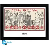 GB eye - Anime Ingelijste Afbeelding - Straw Hat Crew - meerkleurig - Maat Standard