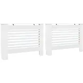 vidaXL Radiatorombouwen 2 st 112x19x81,5 cm MDF wit