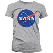 Hybris NASA Dames Tshirt -L- Insignia Grijs