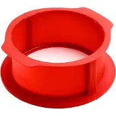Lékué charlotte springvorm met bord 18 cm Rood