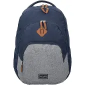 Travelite Rugzak 'Basic' navy / bruin / grijs gemêleerd