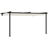 vidaXL Paviljoen, 400 x 300 x 200 cm, crème, polyester