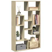 vidaXL Boekenkast 72x20x120,5 cm bewerkt hout sonoma eikenkleurig