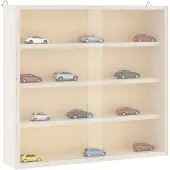 vidaXL Houten verzamelvitrine met deuren 40x8,5x37 cm