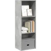 vidaXL Boekenkast 40x30x114 cm bewerkt hout betongrijs
