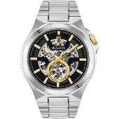 Bulova Classics/ Maquina Heren Zilveren Horloge 98A224
