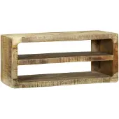 vidaXL TV Kast met plank Bruin 80 x 32 x 36 cm Massief mangohout