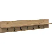 vidaXL Wandgemonteerde kapstok Artisan Eiken 100 x 10,5 x 18 cm