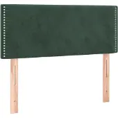 vidaXL Hoofdbord 100x5x78/88 cm fluweel donkergroen