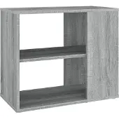 vidaXL Bijzetkast 60x30x50 cm bewerkt hout grijs sonoma eikenkleurig