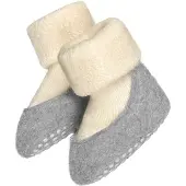 Falke Baby Cosyshoe antislip noppen merinowol huissokken pantoffels meisjes jongens wit - Maat 17-18