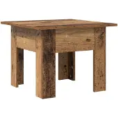 vidaXL Salontafel Oudhout 55 x 55 x 42 cm Bewerkt hout