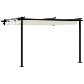 vidaXL Paviljoen, 300 x 300 x 200 cm, crème, polyester