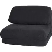 Mendler Slaapfauteuil HWC-E68, slaapbank, functionele fauteuil, klapfauteuil, relaxfauteuil, stof/textiel, donkergrijs