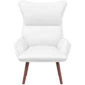 vidaXL Fauteuil Wit 69 x 74 x 93 cm Kunstleer