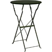 vidaXL Bistrotafel Donkergroen Ø 50 x 71 cm Poedergecoat staal