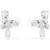 Swarovski 'Matrix' Vrouwen Basis metalen Clip Oorbellen - Zilver 5692523