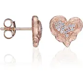 Orphelia 'Hazel' Dames 925 Sterling Zilveren Stud Oorbellen - Roze ZO-7082/1