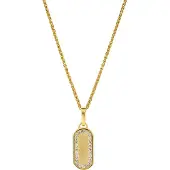 Orphelia 'Malaga' Dames 925 Sterling Zilveren Hanger met Ketting - Goud ZH-7573/G