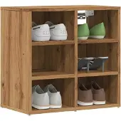 vidaXL Schoenenkast 52x30x50 cm artisanaal eikenkleur