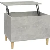 vidaXL Salontafel 60x44,5x45 cm bewerkt hout betongrijs
