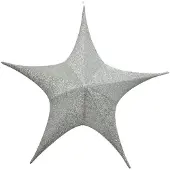 Décoris Kerstster | | Ø 180 cm (5-punts, Binnen, Zilver)