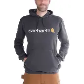 Carhartt 100074 Signature Logo Sweatshirt - Original Fit - Carbon Heather - L