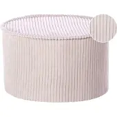 Beliani ZIKRIA - Poef - Lichtbeige - Fluweel