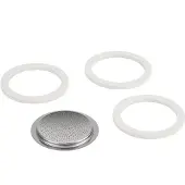 Bialetti Moka filterplaatje + rubber ringen - 1 kops