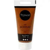 Packlinq Acryl Verf, semi-glanzend, dekkend, raw sienna, 75 ml/ 1 fles