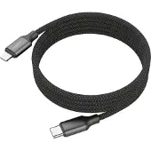 Ansmann USB-C naar Lightning magnetische oplaadkabel 1,2 meter (27W, zwart)