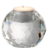 Hortus Theelicht bal kristal transparant 8x8x6 cm Jolipa
