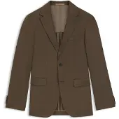 BOSS Regular-fit blazer van scheerwol en gestructureerde wol